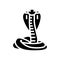 cobra snake glyph icon vector illustration