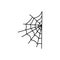 Cobweb icon vector. spiderweb illustration sign. halloween symbol. spider logo.