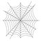Cobweb, realistic web icon isolated on white background. Vector illustration