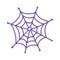 Cobweb spooky horror nature isolated icon design