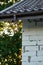 cobwebs on the roof of the house. The spider woced the beautiful web. photo of the web at sunset