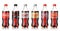 Coca-Cola bottles set