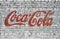 Coca cola label brick