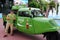 Coca Cola life retro marketing with old green car