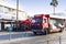 Coca-Cola truck stand near retailer shop on Paphos street