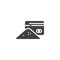 Cocaine and Credit card vector icon