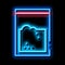 Cocaine Drug Bag neon glow icon illustration