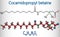 Cocamidopropyl betaine CAPB molecule. It is used in shampoo, i