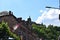 Cochem, Germany - 06 23 2022: CLassic old stone buildings with restaurants