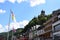 Cochem, Germany - 06 23 2022: Reichsburg and the Mosel waterfront buildings