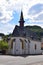 Cochem, Germany - 07 13 2020: waterfront chapel in Sehl