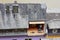 Cochem, Rheinland-Pfalz, Germany, June 10, 2018: Top view of the man sitting on a balcony and reading a book