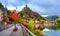 Cochem town in autumn colors, Moselle valley, Germany