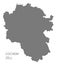 Cochem-Zell grey county map of Rhineland-Palatinate DE