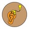 Cochlear, cybernetics, ear icon