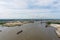 The Cochrane Bridge over Mobile River in Mobile, Alabama