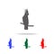 Cockatoo icon. Elements of Australian animals multi colored icons. Premium quality graphic design icon. Simple icon for websites;