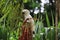 Cockatoo in a Palm Tree