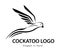 Cockatoo, vector logo template image, trendy, simple, attractive