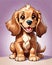 Cocker Spaniel puppy dog cartoon character