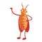 Cockroach character icon, cartoon style