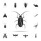 cockroach. Detailed set of insects items icons. Premium quality graphic design. One of the collection icons for websites, web desi