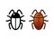 Cockroach icon. Isolate object.