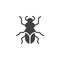 Cockroach insect icon vector