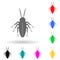 cockroach multi color style icon. Simple glyph, flat vector of insect icons for ui and ux, website or mobile application