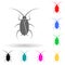 cockroach multi color style icon. Simple glyph, flat vector of insect icons for ui and ux, website or mobile application