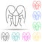 cockroach multi color style icon. Simple thin line, outline  of pest control and insect icons for ui and ux, website or