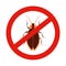 Cockroach prohibiting sign