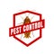 Cockroach sign of pest control vector icon