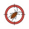 Cockroach target color icon