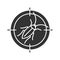 Cockroach target glyph icon