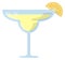 Cocktail glass icon. Alcohol drink summer refreshment