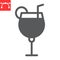 Cocktail glyph icon