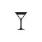 Cocktail Glyph Vector Icon, Symbol or Logo.