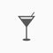 Cocktail icon, beverage, champagne, drink, vodka