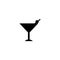 Cocktail line icon, outline vector logo, linear pictogram isolated on white, pixel perfect illustration