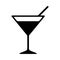 Cocktail line icon, outline vector sign, linear style pictogram isolated on white. Symbol, logo illustration. Editable stroke. Pix