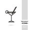 Cocktail Restaurant Icon Collection