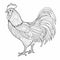 Cocktail Rooster Coloring Pages For Adults