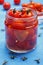 Cocktail tomatoes in jar