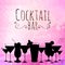Cocktail triangle background