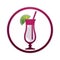 Cocktail vector icon.