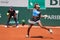 Coco Gauff of United States in action during women round 3 match against Mirra Andreeva of Russia at 2023 Roland Garros