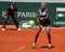 Coco Gauff of United States in action during women round 3 match against Mirra Andreeva of Russia at 2023 Roland Garros