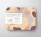 Cocoa Bath Cosmetics Package Box. Vector Wrapped Paper Container with Care Label Cover. Packaging Design. Modern