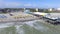 Cocoa beach pier aerial video